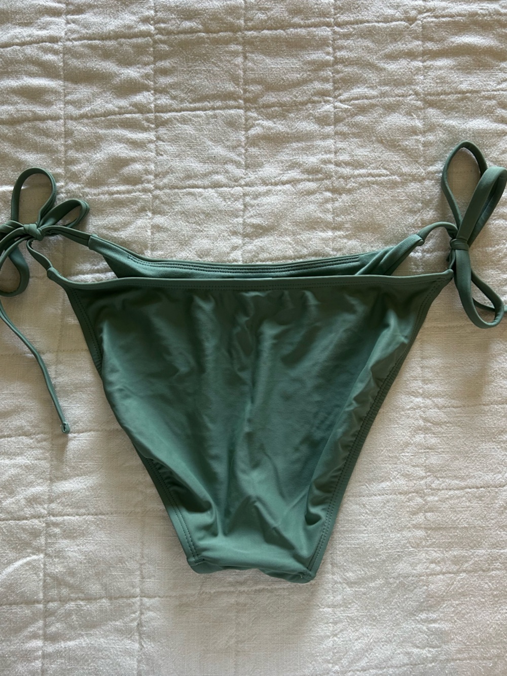 Shade & Shore Sage Green Tie-Side Bikini - Picture 7 of 8